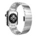 Curea iUni compatibila cu Apple Watch 1/2/3/4/5/6/7, 44mm, Link Bracelet, Otel Inoxidabil, Silver