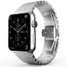Curea iUni compatibila cu Apple Watch 1/2/3/4/5/6/7, 40mm, Link Bracelet, Otel Inoxidabil, Silver
